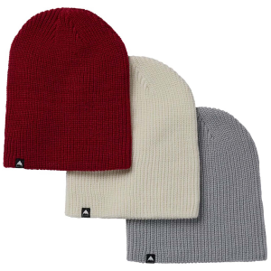 Burton Recycled DND Beanie Hat 3 Pack 2025 in Red | Polyester