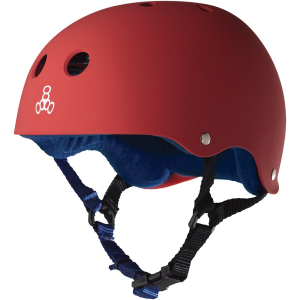 Triple 8 Sweatsaver Liner Skateboard Helmet in Red size X-Large