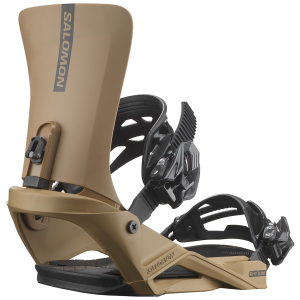 Salomon Rhythm Snowboard Bindings 2025 in Brown size Medium