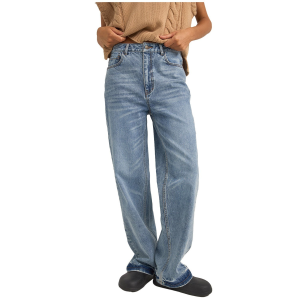 Women's Rhythm Beyond Relaxed Leg Jeans 2025 in Blue size 10 | Cotton