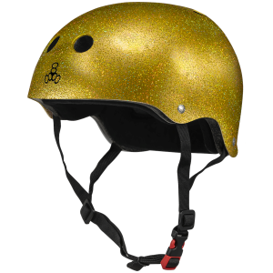 Triple 8 The Certfied Sweatsaver Skateboard Helmet 2026 in Gold size Small/Medium