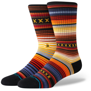 Stance Curren ST Crew Socks 2025 in Orange size Large | Nylon/Cotton/Elastane