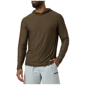 Vuori Strato Tech Hoodie Men's 2025 in Brown size Medium | Elastane/Polyester