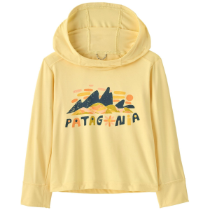 Kid's Patagonia Capilene Silkweight Hoodie Infants' 2025 in Yellow size 2T | Spandex/Polyester/Silk