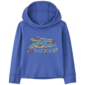 Kid's Patagonia Capilene Silkweight Hoodie Infants' 2025 in Blue size 18M | Spandex/Polyester/Silk