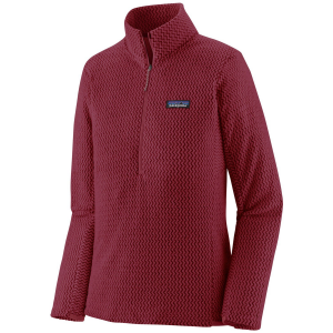 Women's Patagonia R1 Air Zip Neck Top 2025 in Red size X-Large | Polyester