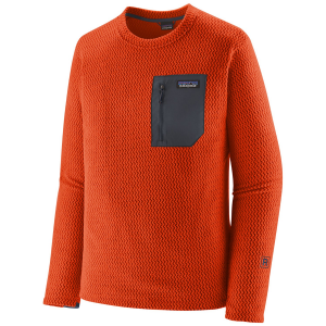 Patagonia R1(R) Air Crew Top Men's 2025 in Orange size Large | Polyester