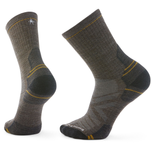 Smartwool Hike Targeted Cushion Mid Crew Socks Men's 2025 in Brown size Medium | Nylon/Wool/Elastane