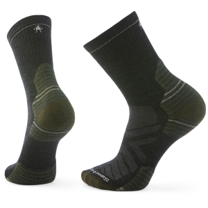 Smartwool Hike Targeted Cushion Mid Crew Socks Men's 2025 in Gray size Large | Nylon/Wool/Elastane