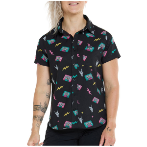 Women's DHaRCO Tech Party Shirt 2025 in Black size Medium | Spandex/Polyester