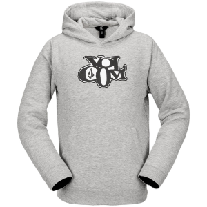 Kid's Volcom Essential Hoodie Boys' 2025 in Gray size Medium | Cotton/Polyester