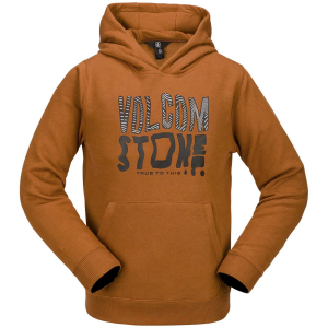 Kid's Volcom Essential Hoodie Boys' 2025 in Brown size Large | Cotton/Polyester