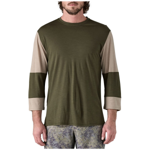 Patagonia 3/4 Sleeve Bike Jersey 2025 in Green size Small | Wool/Polyester