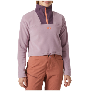 Women's Helly Hansen Daybreaker Cropped Fleece 2025 in Purple size Medium | Polyester