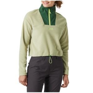 Women's Helly Hansen Daybreaker Cropped Fleece 2025 in Green size Small | Polyester