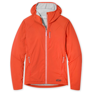 Women's Stio Dawner Hooded Jacket 2026 in Red size Medium | Nylon/Spandex
