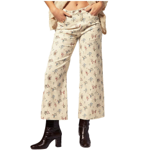 Women's Brixton Margo Cropped 5 Pocket Pants 2025 in White size 26" | Cotton
