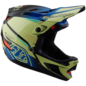 Troy Lee Designs D4 Composite MIPS Bike Helmet 2025 in Yellow size Medium