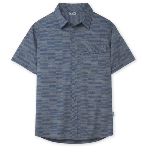 Stio Curtis Camp Short-Sleeve Shirt Men's 2025 in Gray size Large | Cotton/Polyester