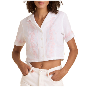 Women's Roark Camp Shirt 2025 in White size X-Large | Cotton