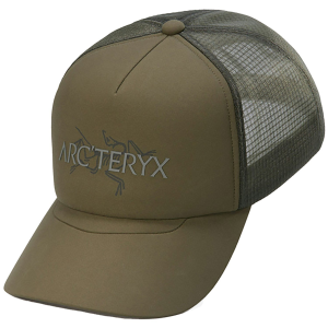Arc'teryx Bird Word Trucker Hat 2025 in Green size Small/Medium | Polyester