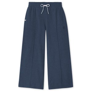 Women's Stio Turpin Fleece Wide Crop Pants 2025 in Blue size Small | Polyester