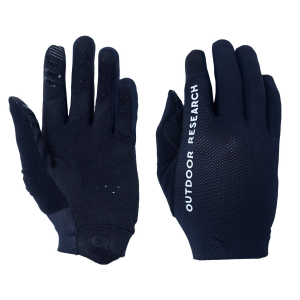 Women's Outdoor Research Freewheel Bike Gloves 2025 in Black size Small | Suede