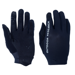 Women's Outdoor Research Freewheel Bike Gloves 2025 in Black size X-Small | Suede