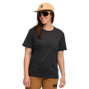 Women's evo Trail Pocket T-Shirt 2025 in Black size Medium | Spandex/Polyester