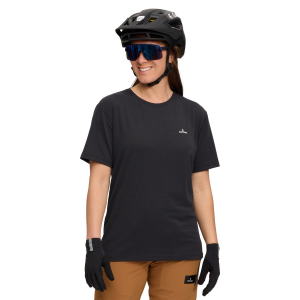 Women's evo Lookout Short-Sleeve Bike Jersey 2025 in Black size Medium | Spandex/Polyester