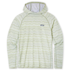 Stio Hylas Hooded Pullover Men's 2025 Green in Sage size Medium | Spandex/Polyester