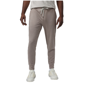 Vuori Sunday Performance 28 Joggers Men's 2025 Pant in Brown size Medium | Spandex/Polyester
