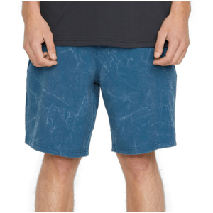 Volcom Stone Faded Hybrid 19 Shorts Men's 2025 in Blue size 34" | Cotton/Elastane/Polyester
