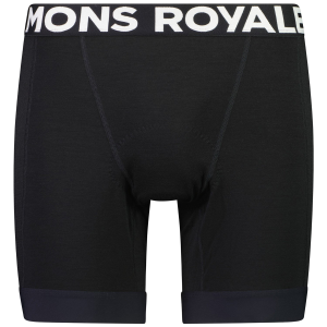 MONS ROYALE Epic Bike Liner Shorts 2026 in Black size X-Large | Nylon/Wool/Elastane