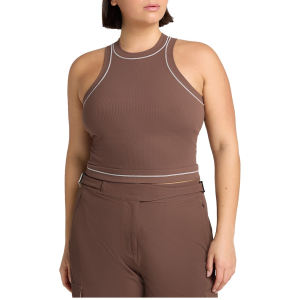 Women's Seniq Oasis Tank Top 2025 in Brown size Medium | Nylon/Lycra