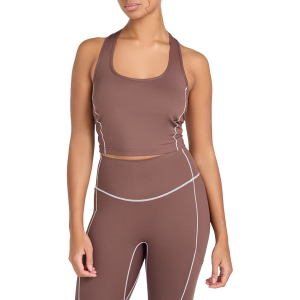 Women's Seniq Off-Grid Halter Top 2025 in Brown size Small | Nylon/Spandex