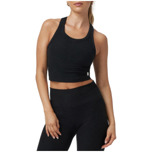 Women's Vuori Elevation Racerback Tank Top 2025 in Black size Medium | Elastane/Polyester
