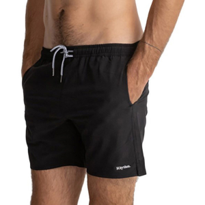 Rhythm Classic Beach Shorts Men's 2025 in Black size 34" | Spandex/Polyester