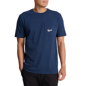 Roark Script Pocket T-Shirt Men's 2025 in Blue size Medium | Cotton
