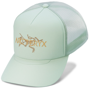 Arc'teryx Bird Word Trucker Hat 2025 in Green size Small/Medium | Polyester