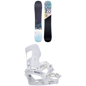 Women's Nidecker Ora Snowboard 2023 - 151M Package (151M cm) + S Womens in Gray size 151M/S | Nylon/Aluminum