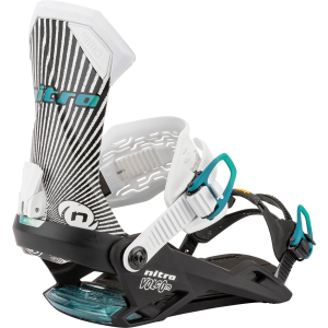 Nitro Team Snowboard Bindings 2026 in White size Large | Rubber