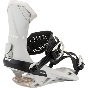 Nitro Team Snowboard Bindings 2026 in Gray size Medium | Rubber