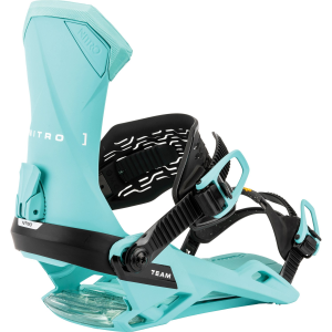 Nitro Team Snowboard Bindings 2026 in Blue size Large | Rubber