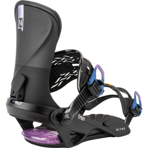 Women's Nitro Fate Snowboard Bindings 2026 in Black size Small/Medium