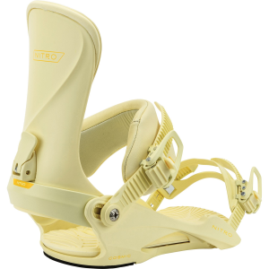 Women's Nitro Cosmic Snowboard Bindings 2026 in Yellow size Small/Medium | Aluminum