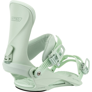 Women's Nitro Cosmic Snowboard Bindings 2026 in Green size Small/Medium | Aluminum