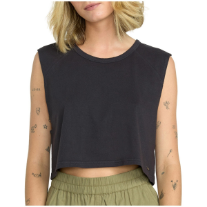 Women's Volcom Lil Muscle Tank Top 2025 in Black size Large | Cotton