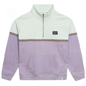 The Critical Slide Society Cogs 1/4 Zip Fleece Men's 2025 Purple in Green size Large | Cotton