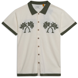 The Critical Slide Society Nice Knit Shirt Men's 2025 in White size Large | Cotton